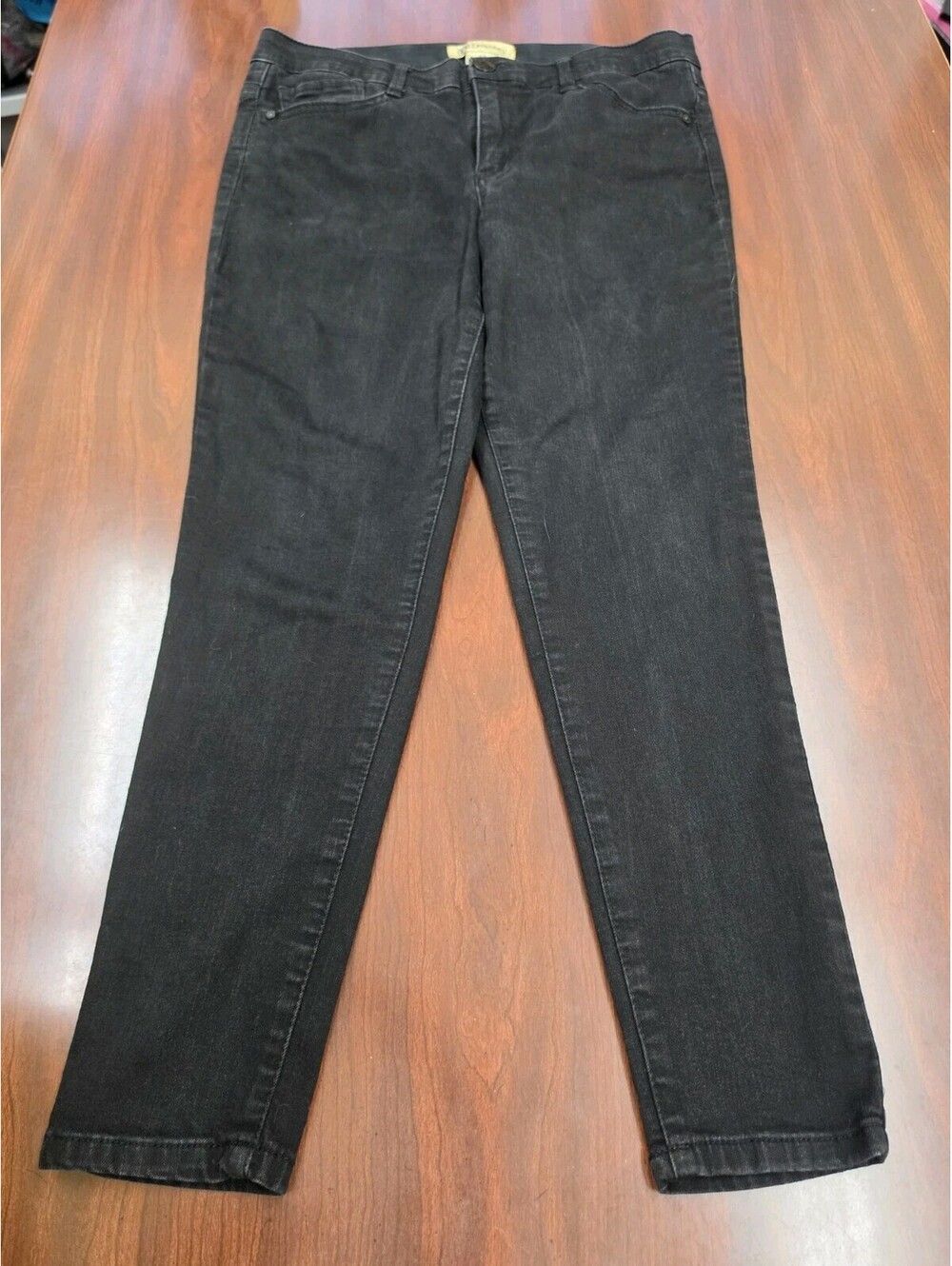 Democracy AbSolution Black Jeans Size 12 Stretch Slim Legging Style Casual Chic